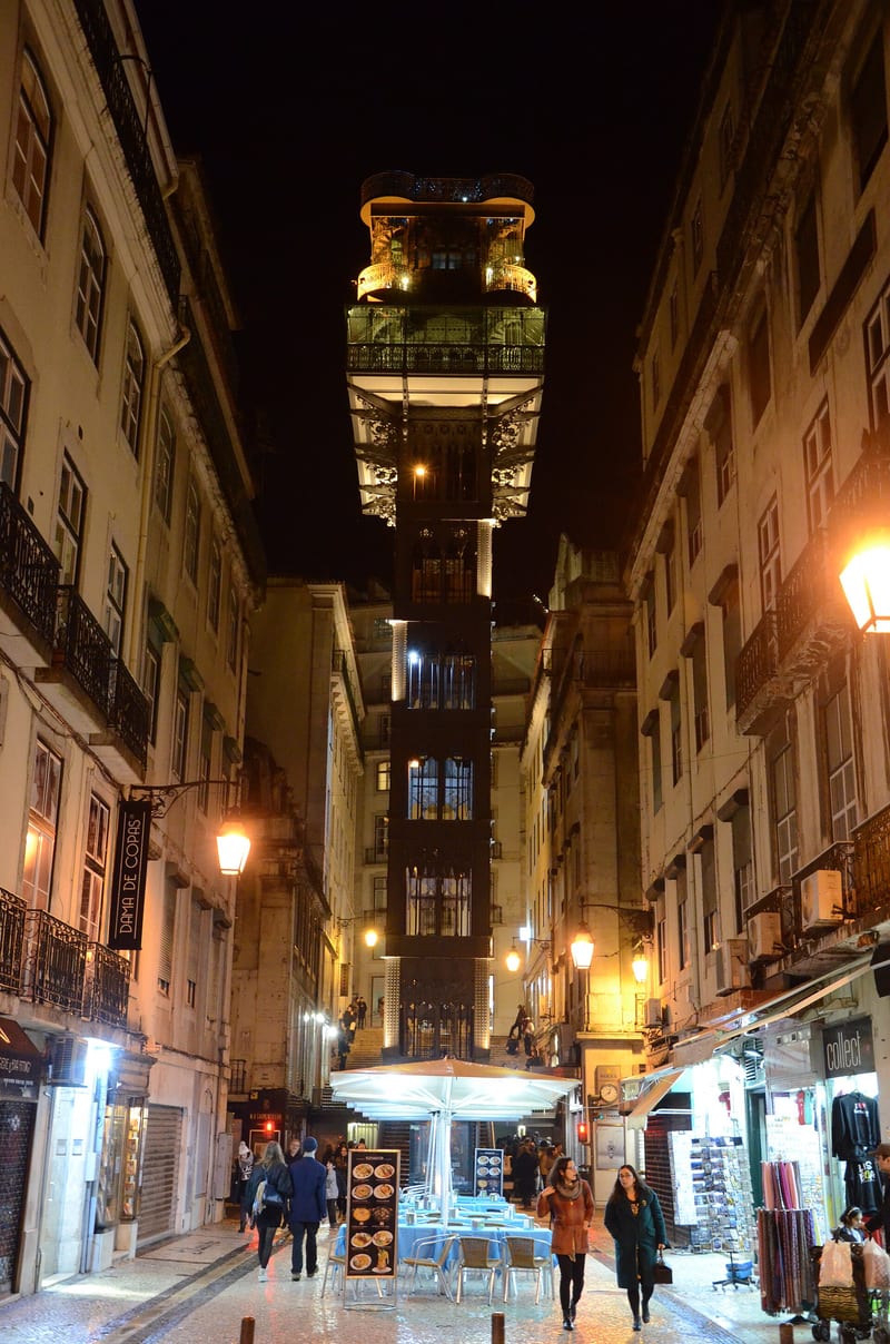 Historic Lisbon city centre from cruise port